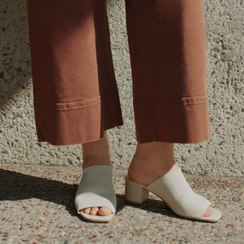 Everlane The Glove Mule in ReKnit - Bone Color - size 10 NWB